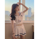 Universal large size 160 Jin Jin is equal to 0.5 kg JK uniform pure lust hot girl sexy summer college style waist shirt short pleated skirt two-piece set white and blue student suit (underwear) XL (140160 Jin Jin is equal to 0.5 kg)