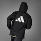 Adidas simple and comfortable running sports hooded jacket jacket for men and women autumn new Adidas official black L