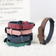 Dog collar leather collar leash dog walking collar adjustable size decorative collar dog pet supplies gray 1.5cm