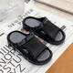 Hausschuhe Herren Sommer tragen Anti-Rutsch-Anti-Odor-Sportsandalen für Männer mit Dual-Purple-Strand Sandalen Männer schwarz grau 42