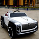 Rolls-Royce children's electric four-wheel car, children's remote control toy car, charging, adult swinging stroller, painted red top with explosion-proof soft tires/four-wheel drive/large battery/leather seat, remote control/self-driving/swing/trunk/Bluetooth music/mobile phone APP/shock-absorbing/slow start