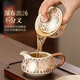Buchuo Sancai Gaiwan Kung Fu Tea Anti-scalding Single Tea Set One Drinking Tea Bowl Single Hover Tea Making Ru Kiln Dunhuang Fengling