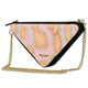 PRADA Diamond Girl Hand-painted Beads Chain Oxidized Cosmetic Bag Handbag Crossbody Bag Pink Diamond Sweetheart-Black Gift Box