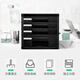 HE JIAGONG Desktop File Cabinet Classification Classification и коробка для хранения сортировки шкаф для хранения пластикового шкафа для хранения 9794 Black Lock-4 слой [с указательными наклейками]