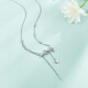 Laofu gold platinum necklace pt950 love tassel princess bow adjustment set chain as a birthday gift for girlfriend and wife, about 5.56g
