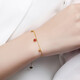 Meluxe 18K gold coral bracelet for women adjustable extension chain gold weight about 0.81g