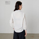 Late White New Product 2025 Autumn Style Top V-neck Fashion Versatile Light Workplace Cotton Shirt Women White M