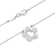 Mengjinyuan Platinum Necklace Gourd Flowers Imitation Diamond Stripe Chain PT950 Platinum as a Birthday Gift for My Girlfriend Weight Approximately 3.75g Chain Length Approximately 45cm