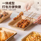 Kitchen first serve disposable plates food grade 750ml*20 pieces outdoor camping barbecue fruit tray kraft paper dinner plate 1#