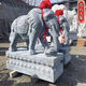 Stone carving elephant white marble small elephant carving bluestone courtyard door stone elephant natural stone household ornaments drawings deposit