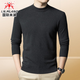 International Milan 100% pure cashmere sweater men's half turtleneck sweater men's autumn and winter middle-aged sweater men's thickened cashmere sweater elegant camel gift box thick section XL recommended 130-155Jin Jin equals 0.5 kg