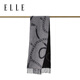 ELLE 100% sheep wool scarf for women autumn and winter fashion new warm jacquard dual-purpose scarf gift box