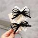Korean style cute bow hair clips for children, stylish side clips, sweet bangs clips, broken hair clips, hair accessories, TS256-03 red pair