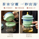 Xiyuanji Forbidden City Cultural and Creative Automatic Travel Tea Set Portable One Pot Three Cups Quick Cup Gift New Year Souvenir Yao Qinglu Shaohua Automatic Travel Tea Set