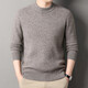 Deer King Optim 100 Pure Cashmere Sweater Men's Sweater 2025 Winter Thickened Warm Sweater Middle-aged Dad Half Turtle Collar Medium Green Gray M 165 Recommended Weight 100-120Jin Jin is equal to 0.5 kg