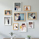 Yusen Yi washed photos made into photo frames for wall hanging without punching, photo albums, background walls, children's wedding photos, wall creative photos DX073 white coffee American style, small nails to install wallpapers and wall coverings without unevenness