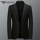 ARMANI EXCHANGE Armani light luxury suit men's slim jacket business casual formal suit single suit groom wedding suit men's suit gam-C87881 solid color single button small suit navy S (weight 120Jin Jin equals 0.5kg and below)