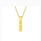 Chow Tai Fook Gold Small Gold Bar 5201314 Pendant Women's 999 Pure Gold Birthday Gift for Girls and Wife Chinese Valentine's Day Gifts Chinese Valentine's Day Pure Gold 999 Pendant + 18K Titanium O-Line Chain