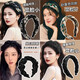 Bailu same style high skull headband women's hair bundle Internet celebrity 2024 new high-end headband hairpin female headwear 1# black