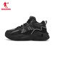 Jordan men's shoes, cotton shoes, casual shoes, winter leather and velvet warm high-top retro plus velvet running shoes, outdoor sports shoes