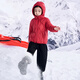 Yalu Children's Clothing Children's Down Jacke 2025 Neue Herbst- und Winterjungen und Mädchen echte 90 Ente Down Dünne mittelgroße und große Jacke Schwarz hochgefülltes Samt 15054g Single-Größe ohne Spezifikationen