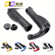 Drilled bicycle handlebar cover, mountain bike handlebar, dead fly aluminum alloy rubber handlebar cover, non-slip handlebar cover, comfortable grip, flat handlebar cover, black (tool)