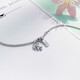 Lao Fengxiang platinum anklet pt950 bracelet Q cute and dun dun elephant ladies model birthday gift for girlfriend and wife platinum jewelry platinum about 8.24g - chain length 22+3cm