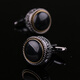 Lieshang cufflinks, cuffpins, men's cuff French shirt cufflinks, cufflinks, cufflinks, black gemstones