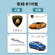 Tian Miaomiao children's car logo card car brand logo recognition car logo enlightenment early education cognitive card wall chart toy set of car logo cards 118 ordinary size 4 rings
