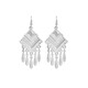 
Cijia national style earrings retro style earrings a few silver jewelry headdresses Miao Bai ethnic group Dali Miao village silver jewelry Miao silver earrings E16864. Color