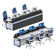 Monitoring console, command center console, dispatching console, monitoring center workbench, conference table, curved monitoring console. Customize more styles of consoles. Consult customer service.