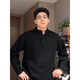 Cangseishi Kazuki Cangseishi Kazuki trendy brand Korean version versatile Henry collar knitted sweater men's new simple and handsome black bottoming shirt black L