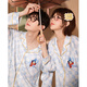Gongdie Light and Soft Disney Mickey Modal Cotton Couple Pajamas Women's Long Sleeve Spring and Autumn Men's Suit