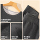 MiiOW Men's Thermal Underwear Men's AB-sided Double-sided Brushed Down Silk 10A Antibacterial Autumn Clothes and Autumn Pants Slim Set 25 Years Newly Upgraded Down Silk Hemp Gray - Men 2XL (Recommended 140-170 Jin Jin equals 0.5 kg)