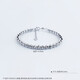 Lao Fengxiang pt950 platinum abacus bead scimitar bead bracelet for girlfriend and wife Chinese Valentine's Day birthday gift 2025 about 13.03g