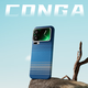 CONGA is suitable for Xiaomi 17promax mobile phone case xiaomi Kevlar aramid fiber protective cover all-inclusive ultra-thin hard shell anti-fall heat dissipation sunset red magnetic thin metal ring fire