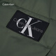 Calvin KleinJeans autumn and winter women's urban casual trend ck classic embroidered logo folded high collar short cotton jacket LLP-Military Green S
