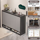 Litai Shoe Cabinet Entry Cabinet Storage Cabinet One-piece Wall Solid Wood Shoe Rack Simple Multi-layer Home Corridor Entrance Cabinet Store Manager Recommends 120*30*98.5CM Classic Yashi Gray