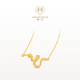 MONOLOGUE New Product Monologue 18k Gold Snake Diamond Necklace MU456 Gift Premium Recommendation 18k Gold Snake Necklace 37.5cm
