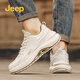 Jeep men's shoes spring and autumn 2025 new leather business casual sports shoes retro dad shoes comfortable coconut shoes