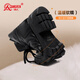 Strongman winter women's boots wool warm outdoor cotton boots toe layer cowhide fashion Martin boots JDS307C black 37
