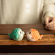 Taoyu color-changing bubble fish tea pet ornaments puffer fish string incense insert household tea table decorations creative tea play indoor aromatherapy stove bubble puffer fish color-changing tea pet - orange