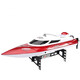 One-button decoupling of the dragnet boat. New remote-controlled dragnet boat. Super high-power long-distance speedboat fishing dragnet. Black dragnet boat - automatic decoupling with a button.