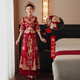 Grosfairy XiUhe Tragen 2025 Neues Braut Hochzeitskleid Kleider Chinesisches Hochzeitskleid Dragon Phoenix Kleid Toast Kleidung Show und Set fenglaiyi Diamondless s
