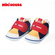 MIKIHOUSE toddler shoes for boys and girls, classic LOGO toddler shoes, infant and toddler sneakers, wear-resistant, non-slip, multi-color, stable period 14, second section (suitable for feet 13.5cm long)