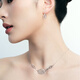 Emperor Jewelry Pre-sale See Me Fly Series Pure Wings Platinum Bracelet Ring Women's Necklace 501512-Necklace Pre-sale 7 working days