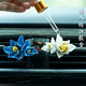 Yusen Yi Magnolia Car Perfume Air Vent Aromatherapy Air Conditioner Car Long-lasting Light Fragrance Car Decoration for Women and Men White Magnolia 1 (free bottle of natural essential oil)
