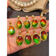 Chow Runxi Canadian ammolite oval pendant, 925 silver inlaid, 21.8*17.3mm,