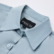 PRICH Simple Solid Color Basic Lapel Shirt 2025 Winter New Commuting Loose Shirt Top Women 50 Blue S 160