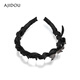 AJIDOU Ajidou hair accessories women's black butterfly fashion headband fabric hair accessories high skull headband black 1 piece